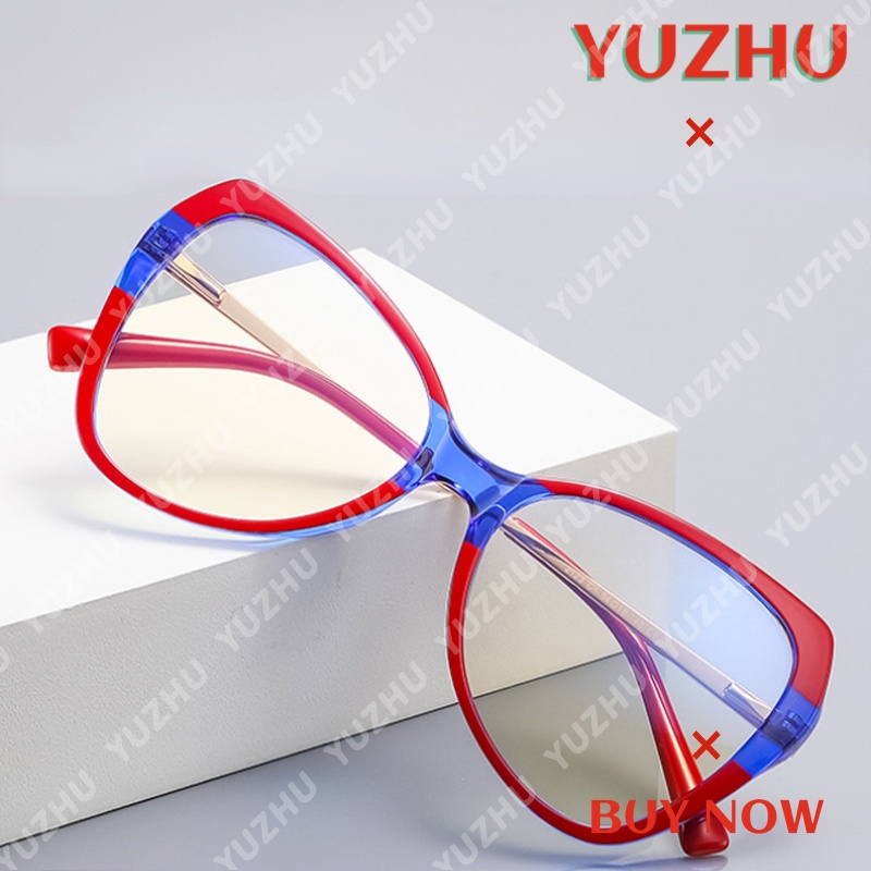 Kacamata Anti Blue Light Model Butterfly Frame Metal Gaya Barat TR90 Untuk Wanita