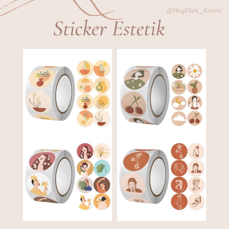 

(SATUAN) Sticker estetik/Sticker vintage/Sticker jurnal murah