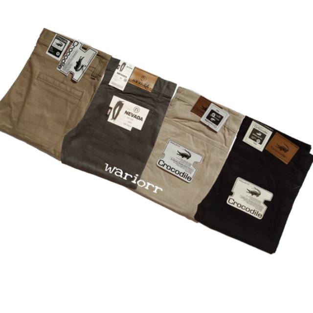 CELANA CHINO Panjang pria Slimfit KERJAHARIAN Santai Casual Formal Hitam Abu Cream Mocca Size 27-38