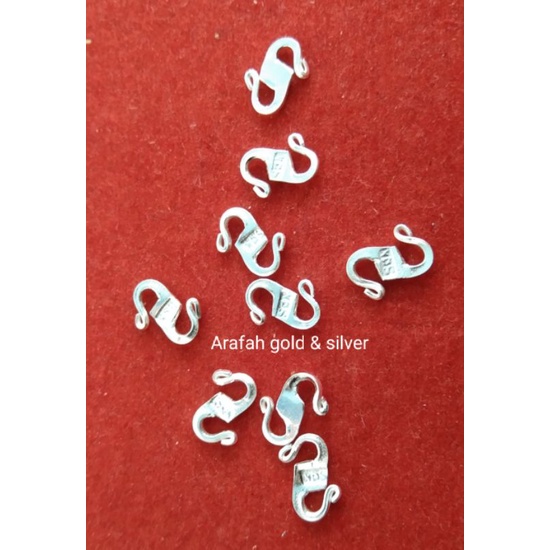 kait / kokot gelang atau kalung perak