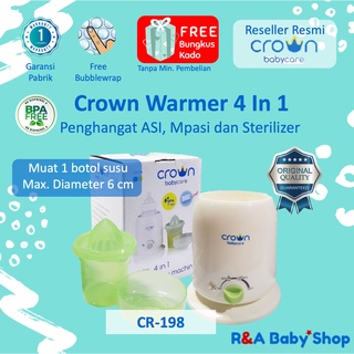 Image of CR198 Crown Warmer Sterilizer Steril Pemanas Penghangat 4 In 1 Botol Susu Asi Makanan Bayi Crown CR 198 CR198