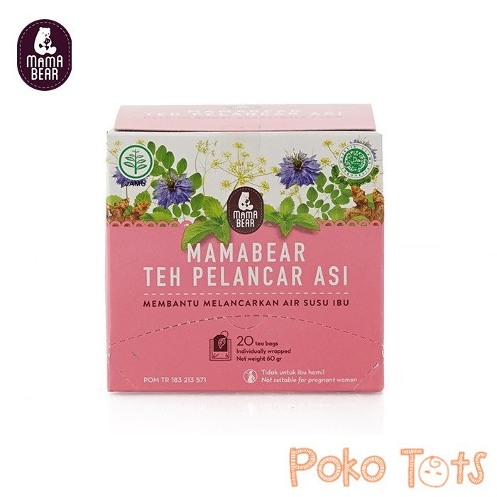 MamaBear Teh Pelancar ASI 60gr Nursing Tea For Healthy Lactation Mama Bear ASI Booster