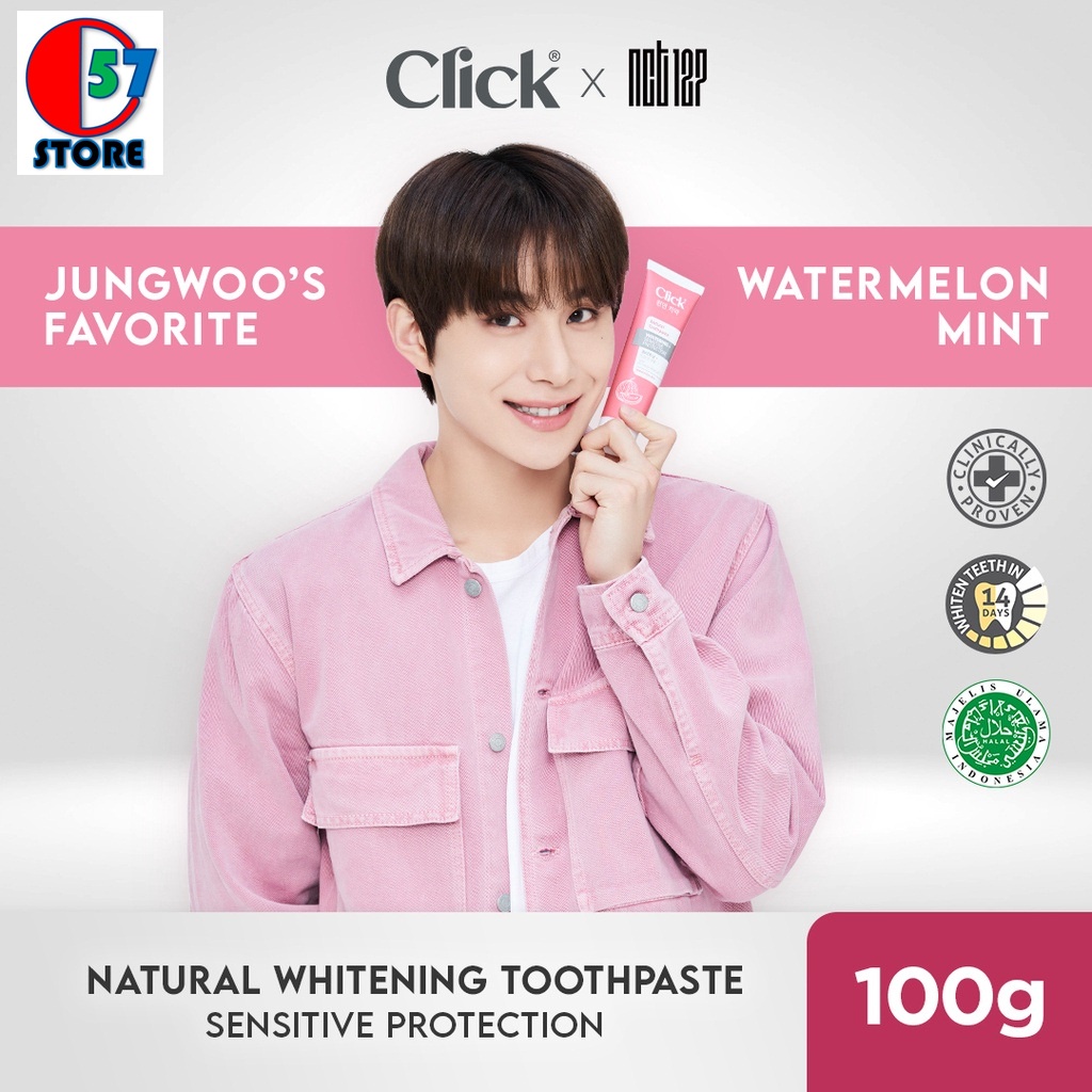 Click Natural Toothpaste Whitening + Sensitive Protection