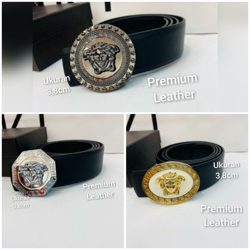 Gesper Kulit Premium 3,8cm ikat pinggang wanita Versacex Gesper kulit Branded G0010