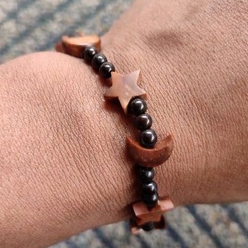 gelang kokka bulan bintang manik