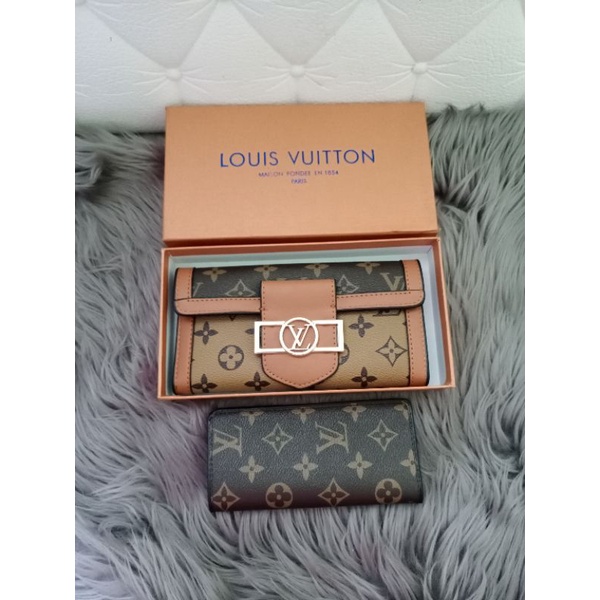 DOMPET LV DAUPHINE LIPAT PANJANG FREE BOX