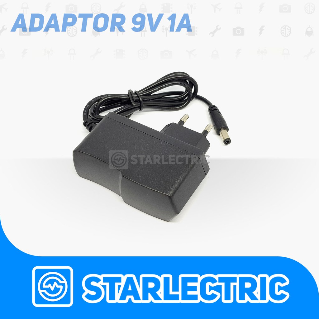 Adaptor 9V 1A arduino