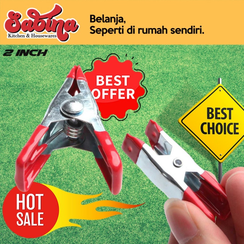 Klip Jepit Kertas Foto Kayu 10 Pcs Penjepit DIY Craft Spring Clamp 2In