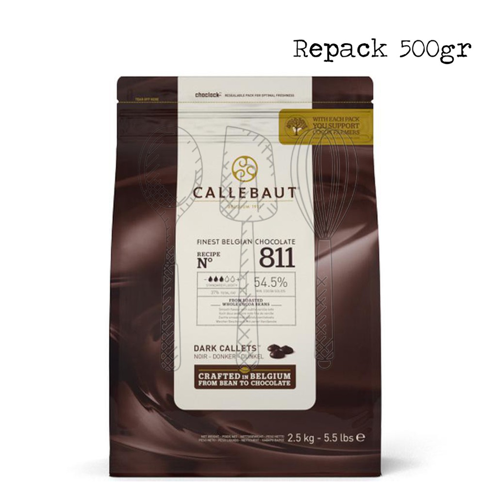 

Callebaut Bittersweet Chocolate 54,5% repack 500gr