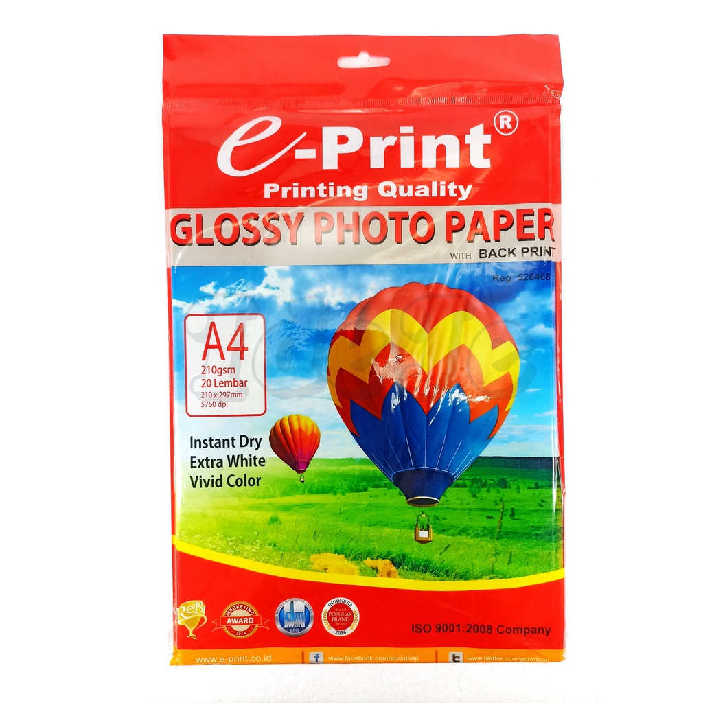 KERTAS FOTO A4 E-PRINT GLOSSY