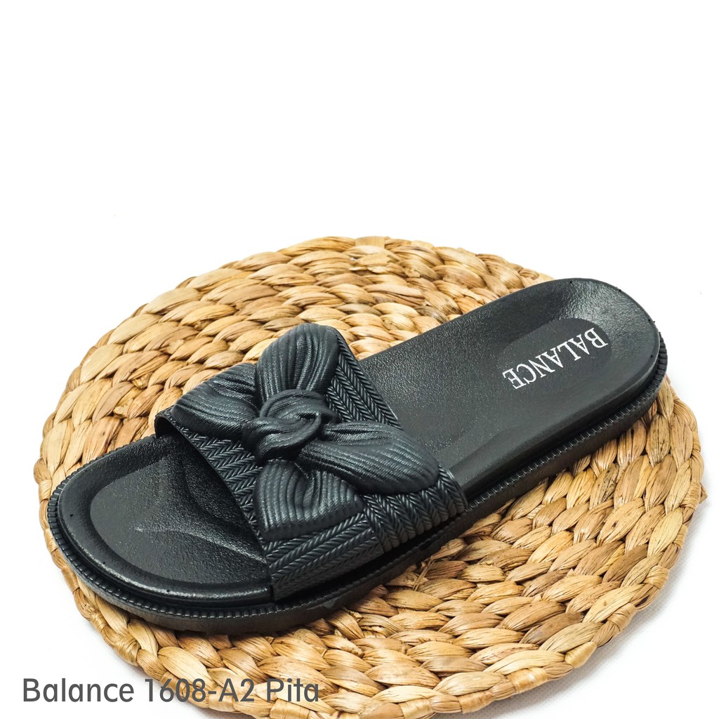 6.6 MEGA!! Sandal Slop Blc Wanita  Deli Pita 1608-A2-HITAM