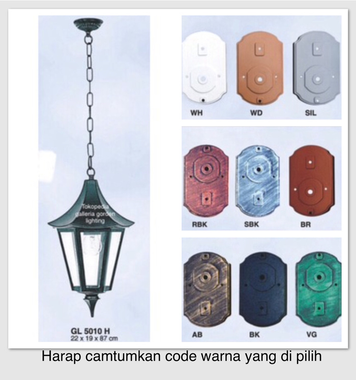 lampu gantung teras rumah dekorasi klasik 5010 H