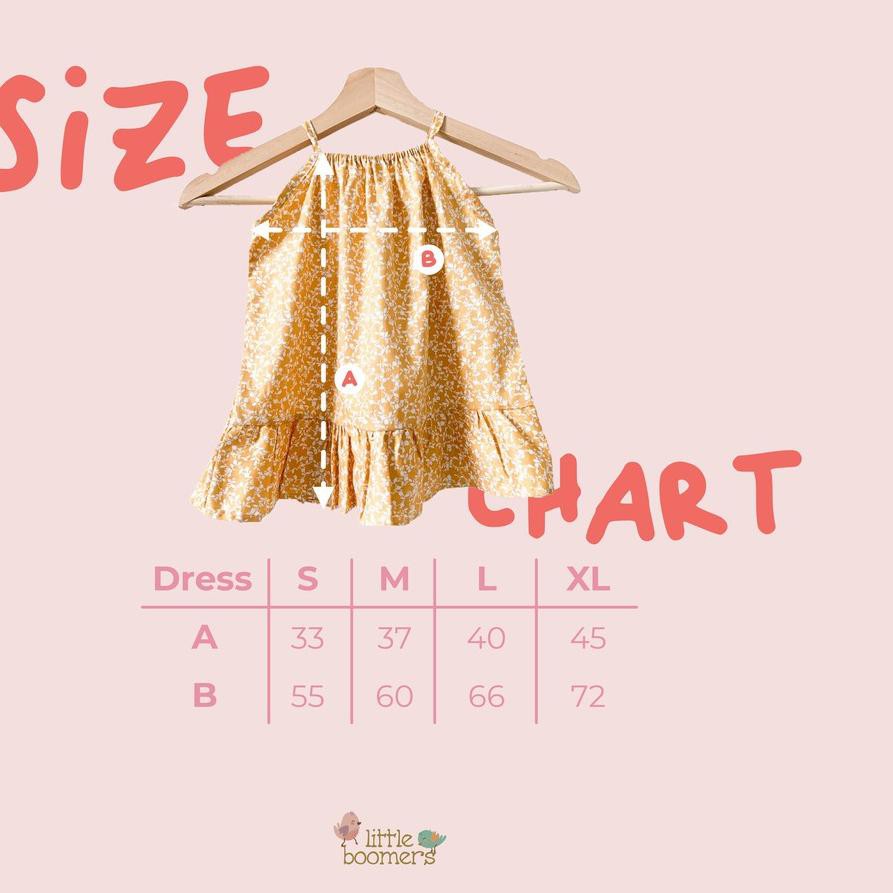 ▼ LITTLE BOOMERS - Kalea Dress Anak 0Y 1Y 2Y 3Y 4Y 5Y ♀