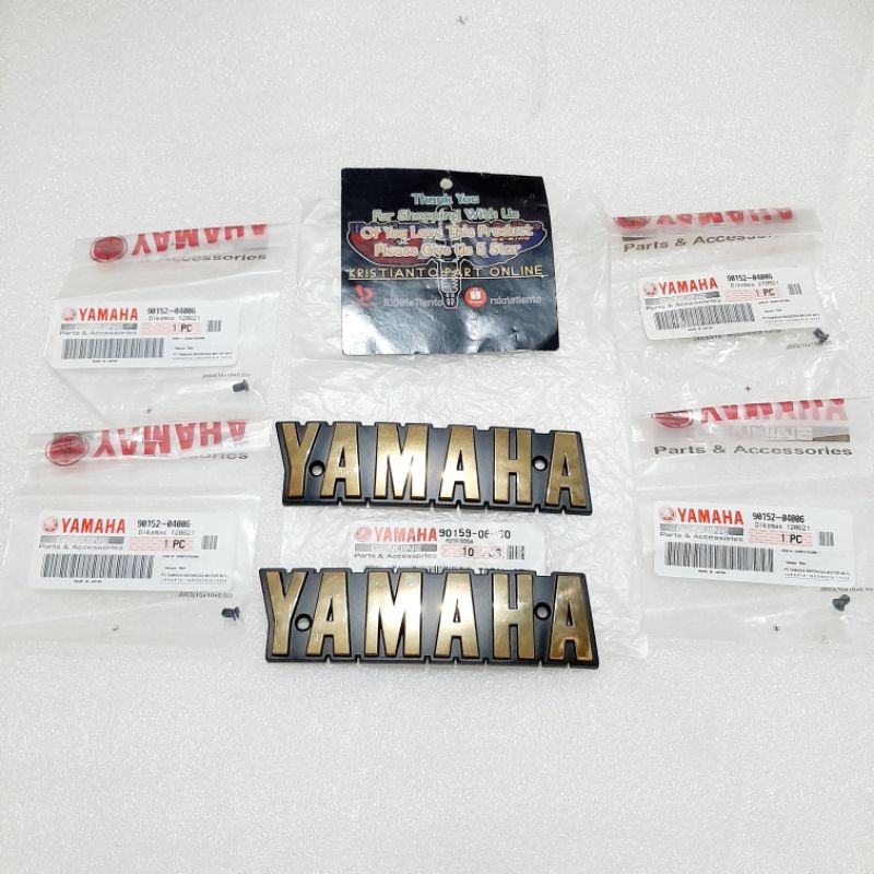Emblem logo tengki tangki yamaha rxs rx special spesial yt115 rxr original