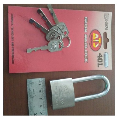 KUNCI GEMBOK PADLOCK 40 MM LEHER PENDEK / PANJANG ATS MURAH