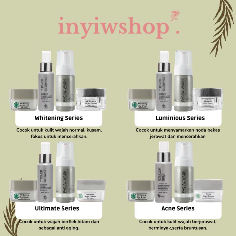 MS GLOW PAKET WHITENING // LUMINIOUS // ULTIMATE // ACNE