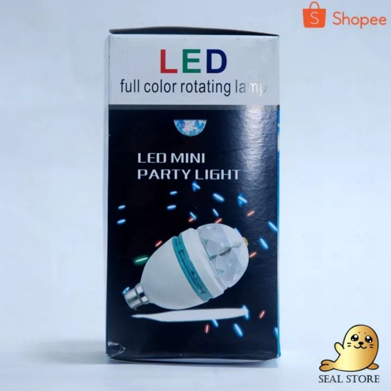 Yazuho Lampu DISKO Putar Disco Full Warna Led putar Colour Rainbow - Putih