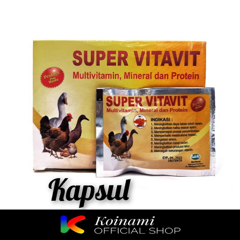 SUPER VITAVIT KAPSUL / VITAMIN AYAM / VITAMIN BEBEK / raid all