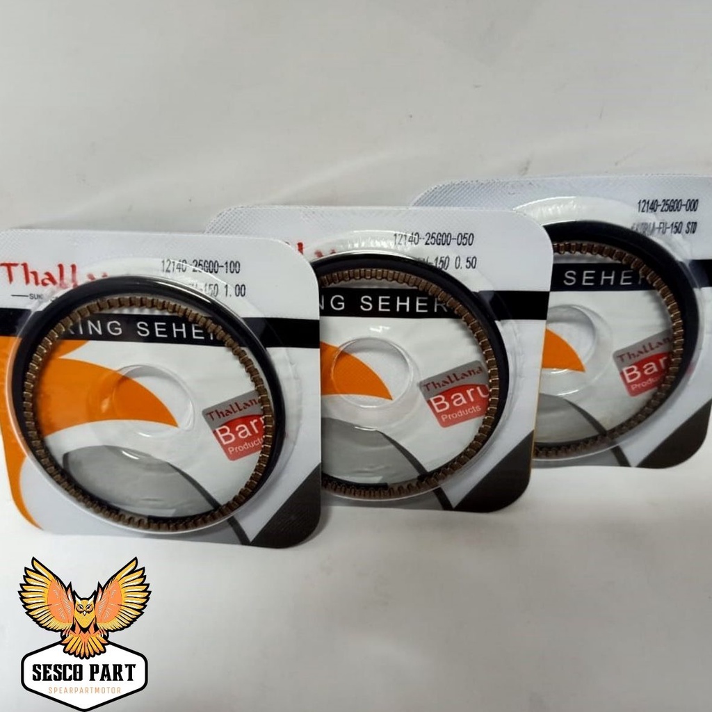 PISTON RING SEHER SATRIA FU150 OS STD 50 100 THALLAND/RTHC