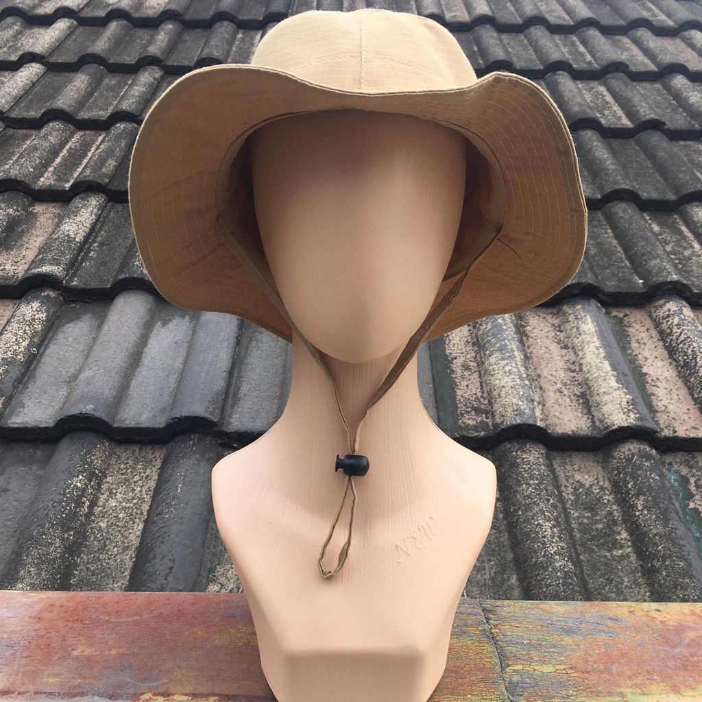 Topi Rimba Pria Wanita - Cream