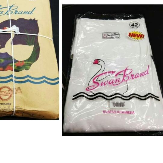 ✤ KAOS OBLONG PRIA SWAN RIDER SB 223 SIZE BESAR 44 ISI 1 - Putih, 44 ❀