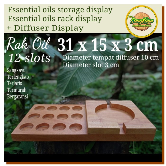 Essential oils rack rak oil 31x15cm 12h + air humidifier diffuser rack