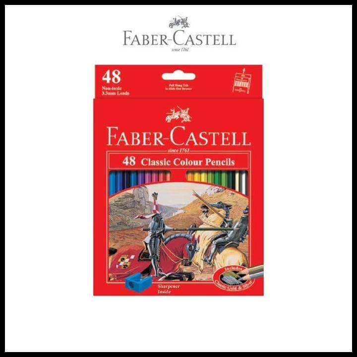 

TERBARUU!! Classic Colour Pencils Pensil Warna Faber-Castell 115858 48L 48 Warna TERBARU