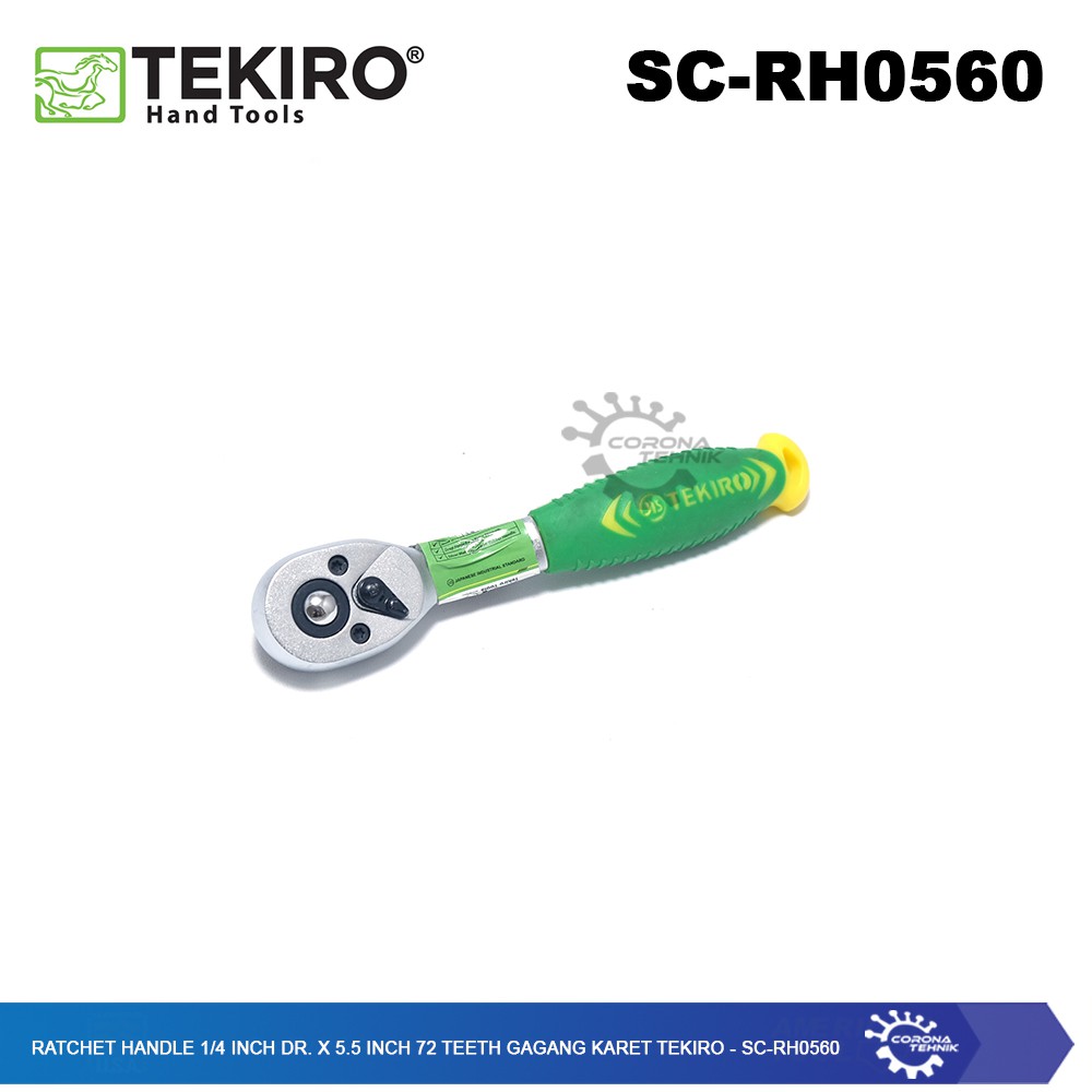 SC-RH0560 - Ratchet Handle 1/4 Inch DR x 5.5 Inch 72 Teeth Karet Tekiro