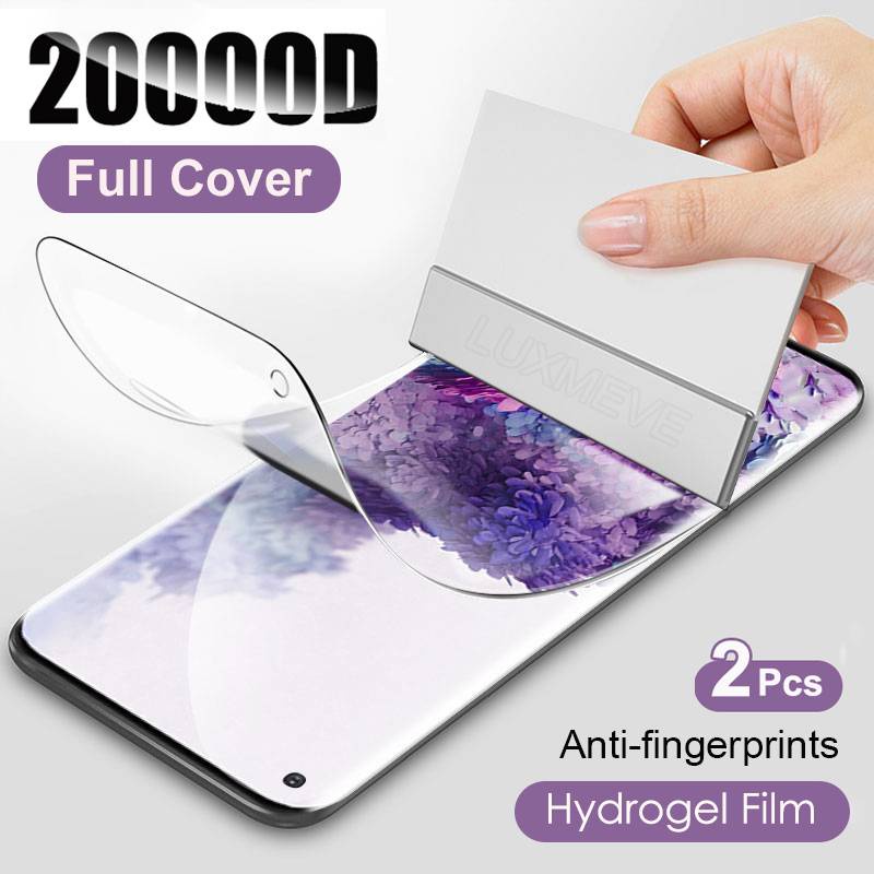 2Pcs Hydrogel Film For Samsung s9+ / s9 / s8+ / s8 / s7 edge / s7 / s10e / s10+ / s10 / Note 9 / Note 8  Screen Protector For Samsung Note 10+ / Note 10 / S20 / S20+ / s20 plus