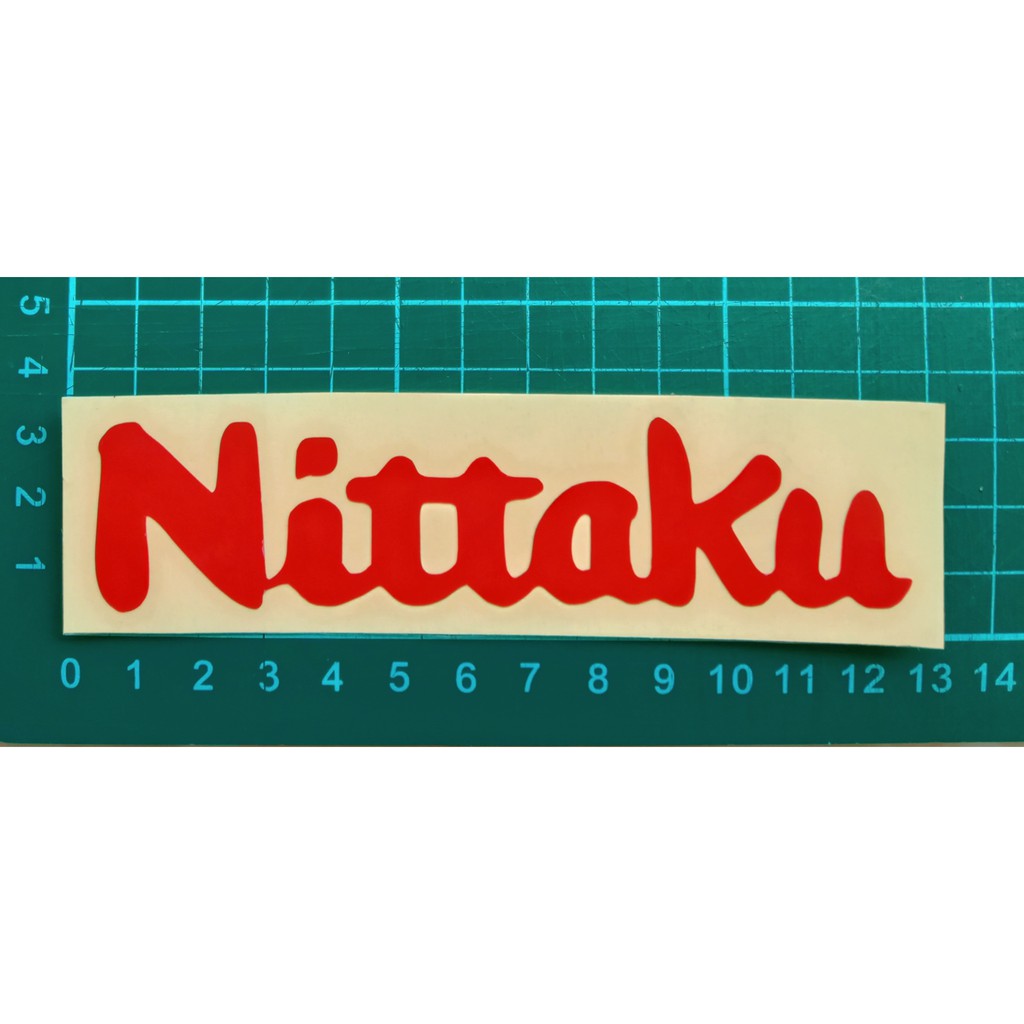 

Cutting Sticker Stiker Nittaku Tenis Meja