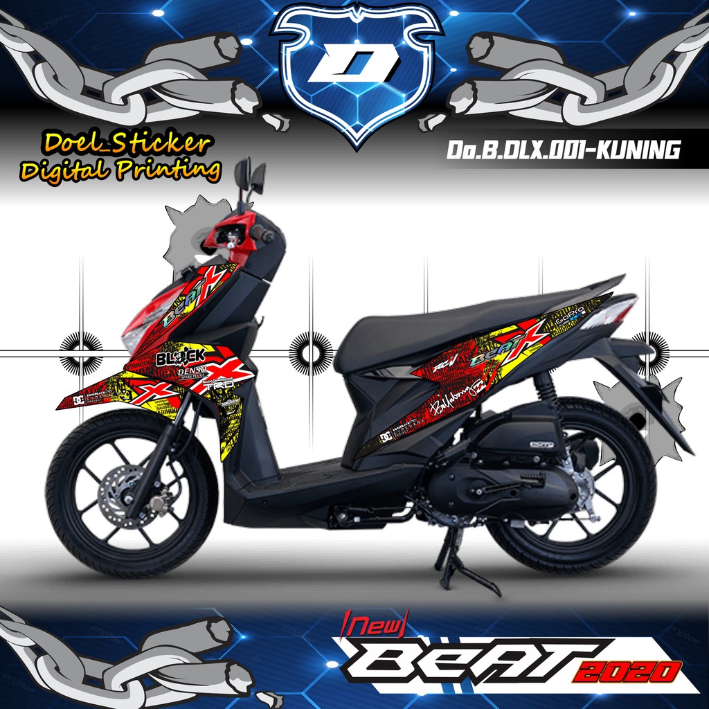 STICKER STRIPING LIST VARIASI HONDA BEAT DELUXE/STREET 2020 001