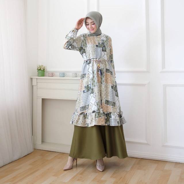 MODESSE TRENDY GO FIT TO XL GAMIS CANTIK MODERN ORIGINAL REALPICT