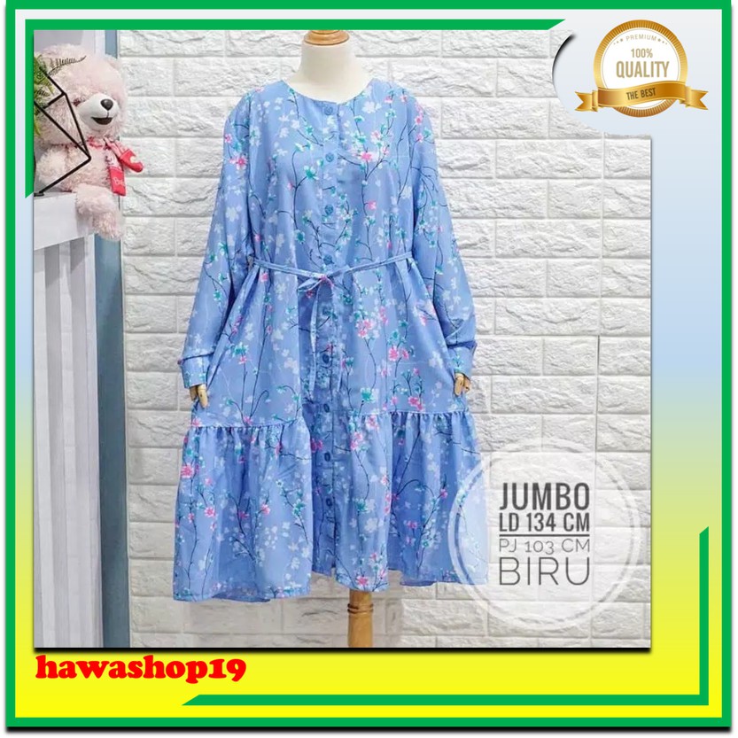 Super jumbo long tunik wolfis ld 134 cm