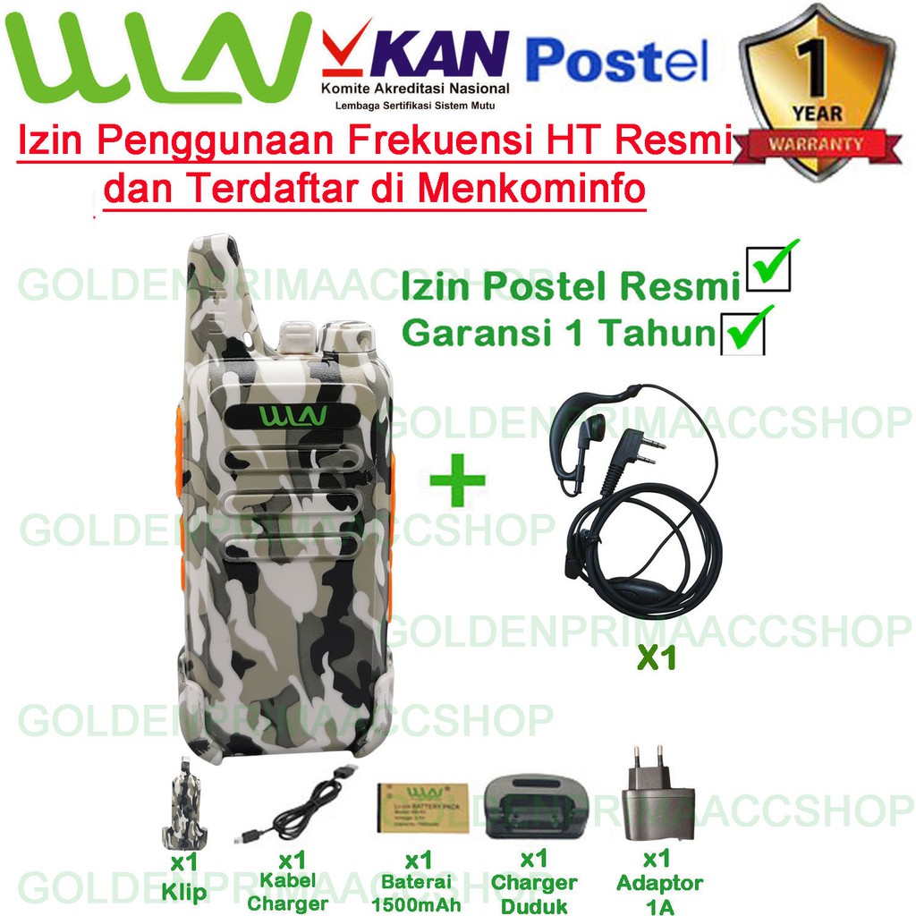 PAKET STANDART HT WLN KD-C1 (ISI 1 PCS) VARIASI LORENG (ARMY,ABU,COKLAT,HIJAU,PUTIH)