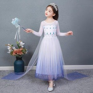 Baju Kostum Princess Anak Elsa Frozen 2 Putih Dress Gaun Kostum White Costume Perempuan Cewek Impor