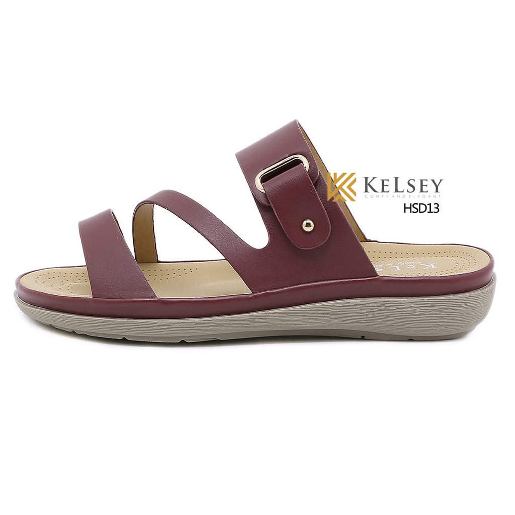 (GRATIS ALAS KAKI) NICOLE Sandal Kelsey Wanita HSD13 Sandal Slip Import