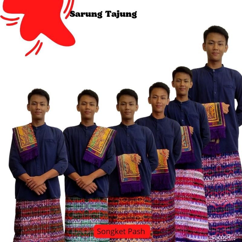 Jual Kain Sarung Tajung Mesin Khas Palembang Berbagai Macam Motif Dan