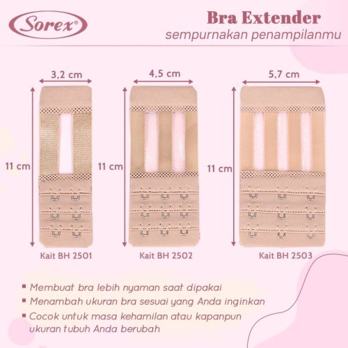 ORIGINAL Kait Bra Kait Dua Sambungan Tali BH Bra Extension Sorex 2001 Murah