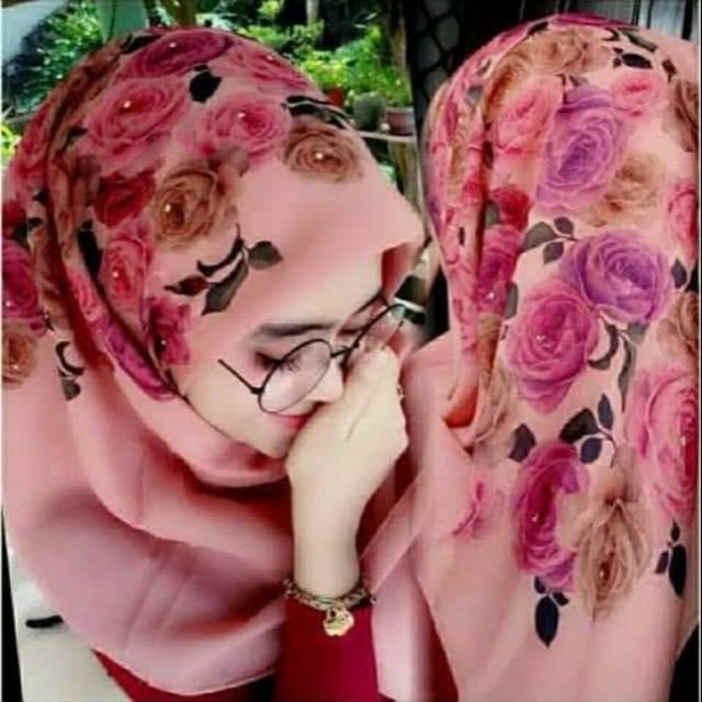 Jilbab Bella printing