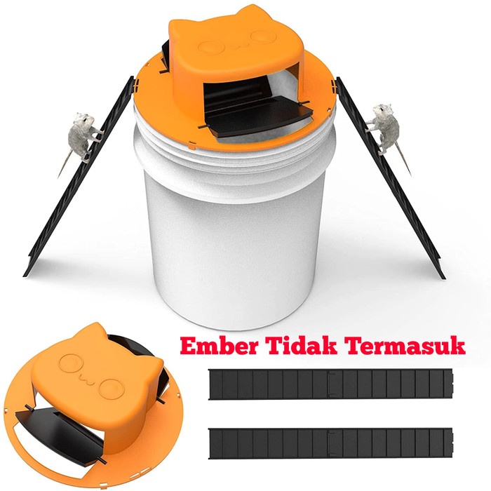 Perangkap Tikus ember Bucket Lid Rat Mouse Trap Mousetrap Flips