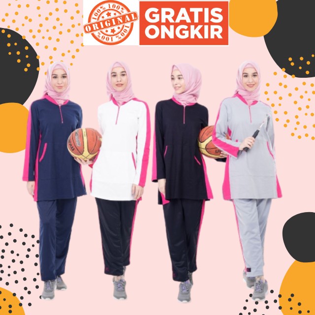SETELAN OLARAGA JOVANCA, SERAGAM OLAHRAGA WANITA, KAOS, BAJU, SETELAN OLAHRAGA, BAJU OLAHRAGA WANITA