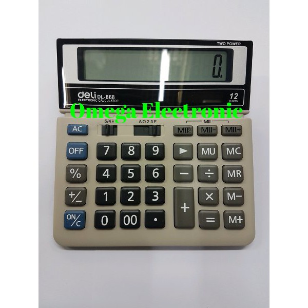 

ORIGINAL Deli Calculator DL-868 - Kalkulator Desktop Meja Kantor SDC 868
