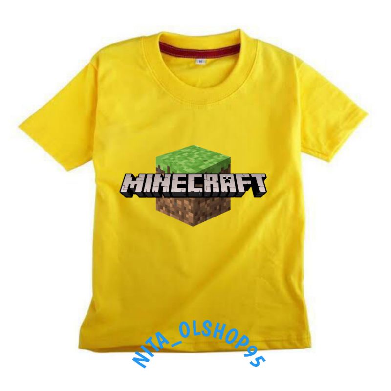 baju anak karakter, baju anak minecraft