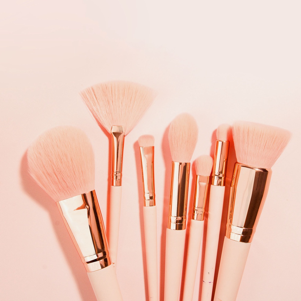 Masami Peach,Please! Brush Set (7 Pieces) Kuas Set Makeup