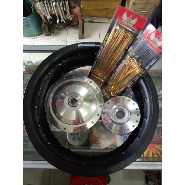 BRILIANT Velg set tapak lebar 215 250x14 motor matic