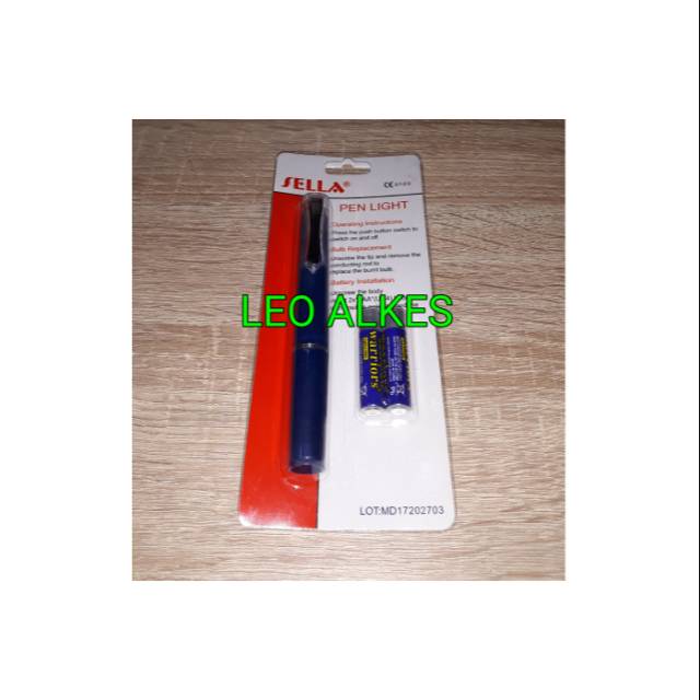 Sella Pen Light Lampu Kuning. Diagnostic Lamp Sella. Senter Dokter