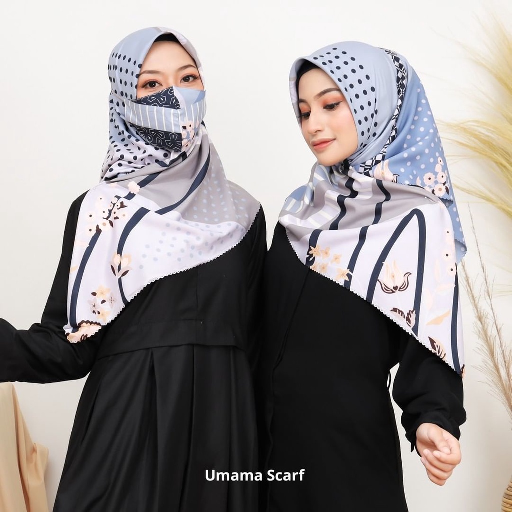Umama Scarf - Jilbab Segiempat Motif Voal Miracle Print MASK (Eceran)