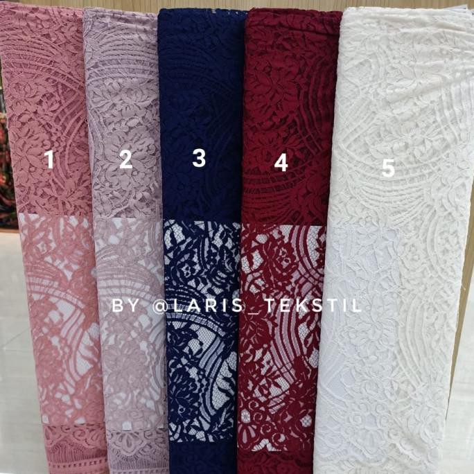 Jual Bakal Kebaya Kain Brokat Brokat Semi Prancis Panel Shopee Indonesia