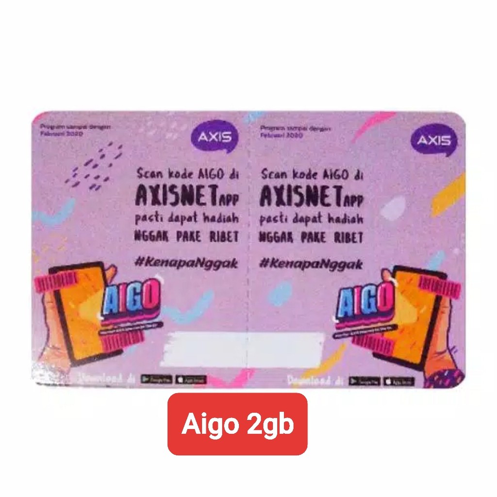 Voucher Axis Aigo 2gb