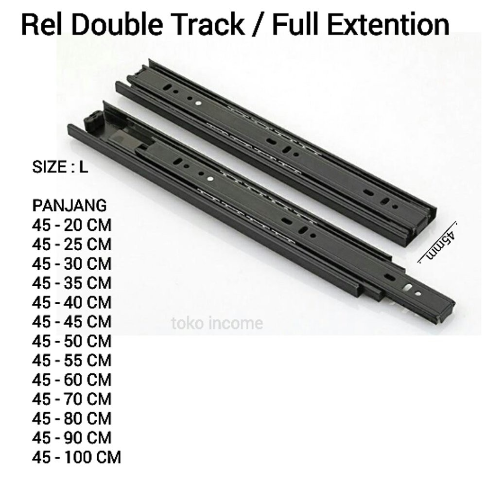 Rel Laci 80 cm Double Track  Diskon